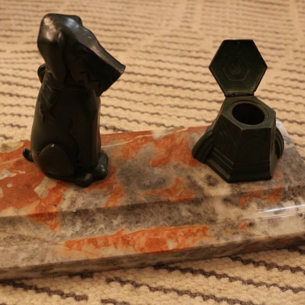 Vintage Craftsman Inkwell